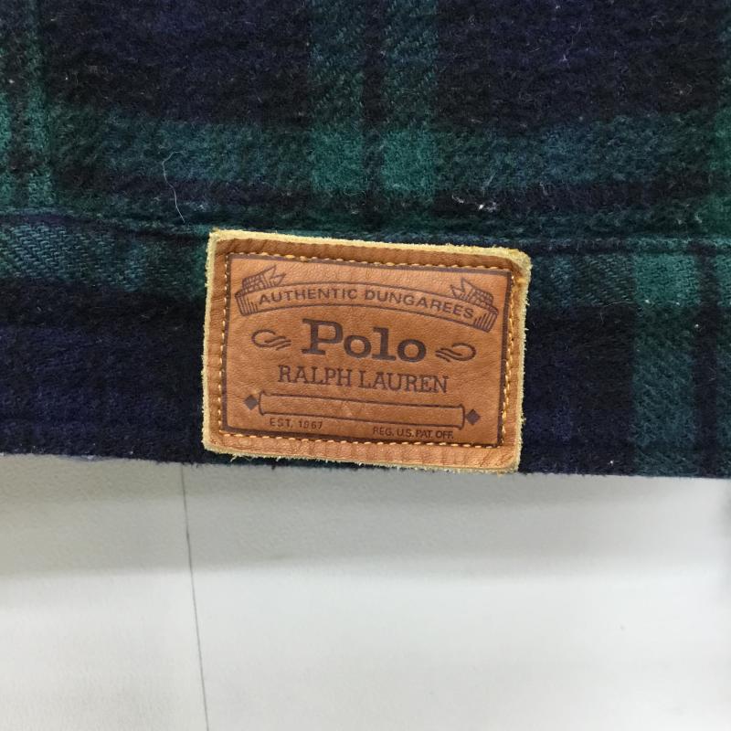 ポロラルフローレン POLO RALPH LAUREN ジャケット、上着 ジャケット、ブレザー L 無地 X チェック 青 / ブルー / X 緑 / グリーン /  メンズ USED 古着 中古 10137704