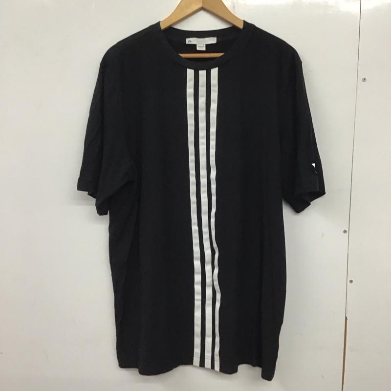 ワイスリー Y-3 Tシャツ 半袖 半袖カットソー プリントTシャツ クルーネックカットソー L ロゴ、文字 黒 / ブラック /  メンズ USED 古着 中古 10137729