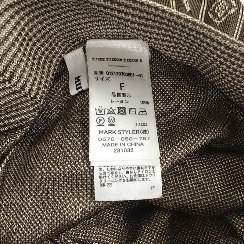 ムルーア MURUA ボトムス ボトムス ニットパンツ FREE 総柄 茶 / ブラウン /  レディース USED 古着 中古 10137748