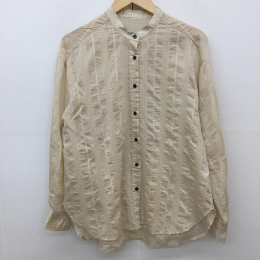 グローバルワーク GLOBAL WORK シャツ、ブラウス 長袖 GW625071AD M  ベージュ / ベージュ /  レディース USED 古着 中古 10137762
