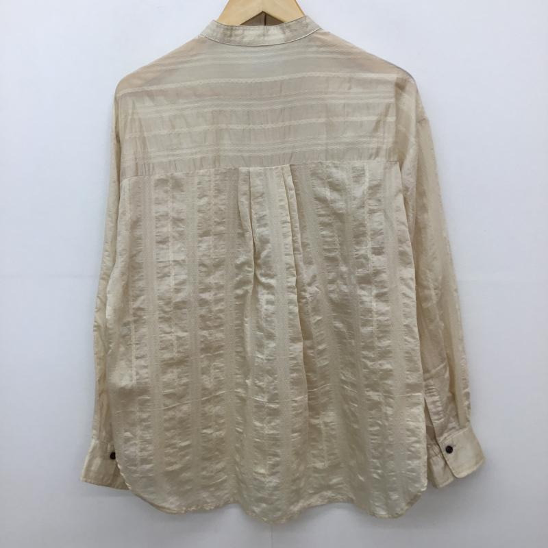 グローバルワーク GLOBAL WORK シャツ、ブラウス 長袖 GW625071AD M  ベージュ / ベージュ /  レディース USED 古着 中古 10137762