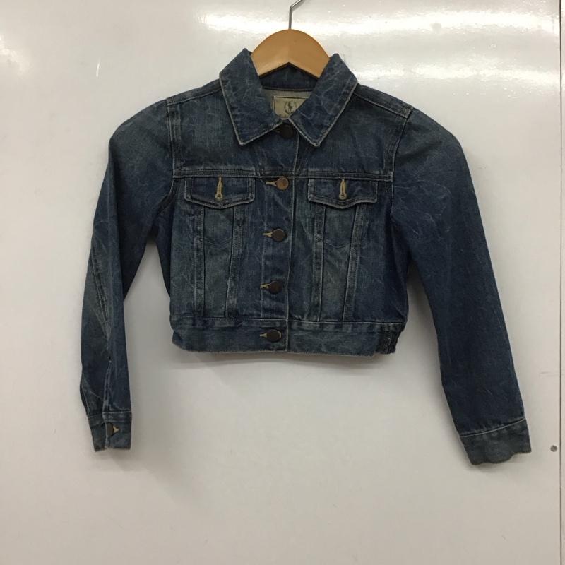 ラルフローレン RALPHLAUREN ジャケット、上着 ジャケット、ブレザー デニムジャケット Gジャン 130cm 無地 インディゴ / インディゴ /  ガールズ USED 古着 中古 10137805