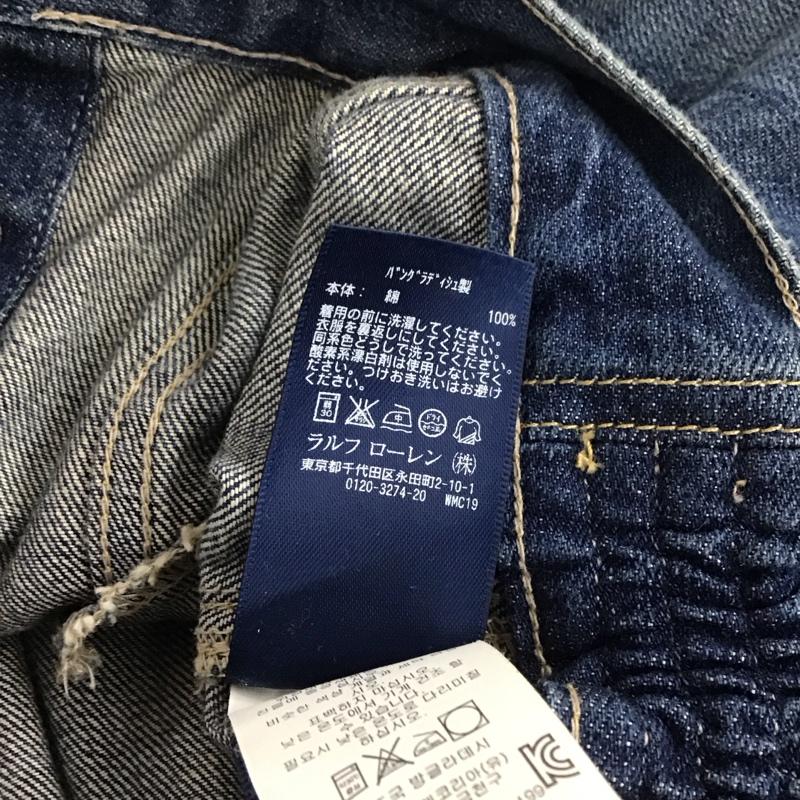 ラルフローレン RALPHLAUREN ジャケット、上着 ジャケット、ブレザー デニムジャケット Gジャン 130cm 無地 インディゴ / インディゴ /  ガールズ USED 古着 中古 10137805