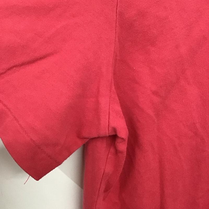 ポロラルフローレン POLO RALPH LAUREN Tシャツ 半袖 半袖カットソー 無地Tシャツ クルーネックカットソー M ロゴ、文字 桃 / ピンク /  メンズ USED 古着 中古 10137821