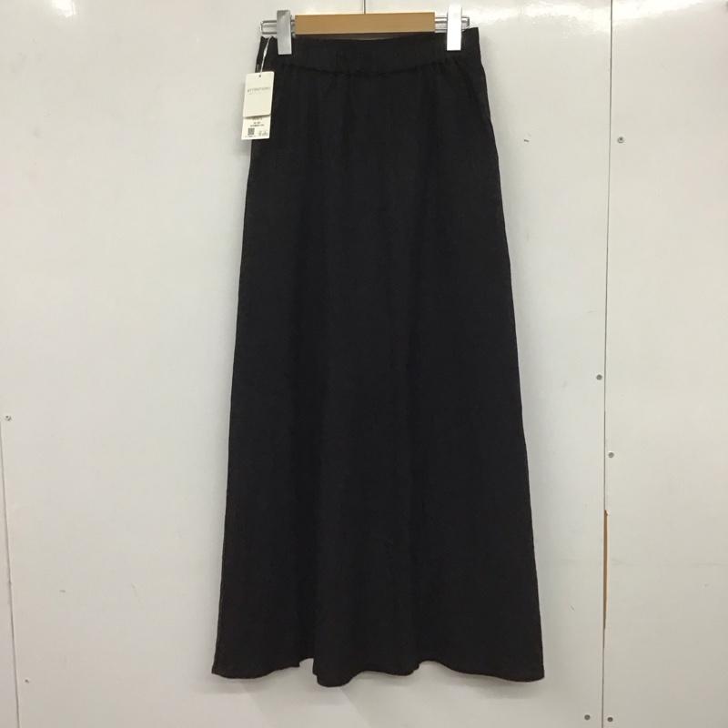 ローリーズファーム LOWRYS FARM スカート ロングスカート アサコンスリットフレアSK M 無地 黒 / ブラック /  レディース USED 古着 中古 10137831