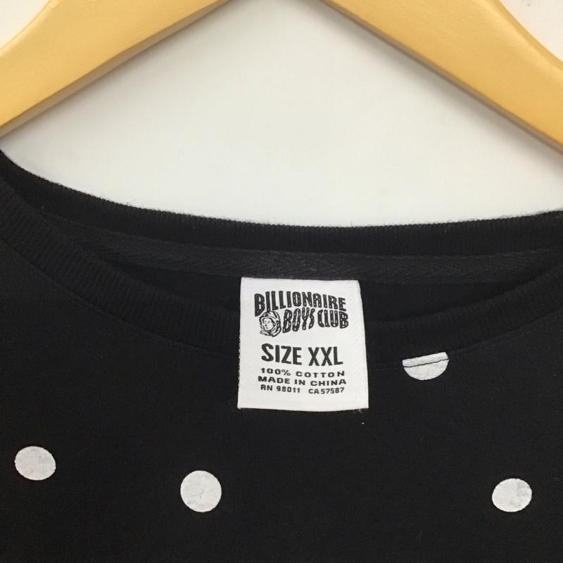 ビリオネア・ボーイズ・クラブ BILLIONAIRE BOYS CLUB Tシャツ 半袖 半袖カットソー プリントTシャツ クルーネックカットソー XXL ドット 黒 / ブラック / X 白 / ホワイト /  メンズ USED 古着 中古 10137837
