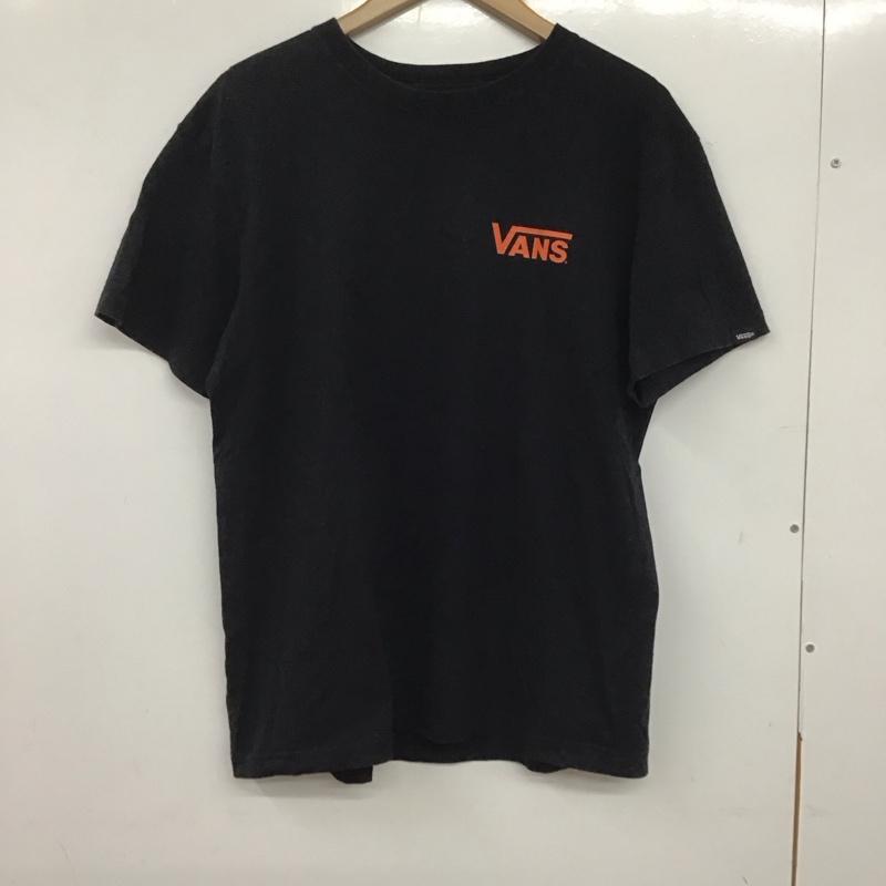 バンズ VANS Tシャツ 半袖 半袖カットソー プリントTシャツ クルーネックカットソー M ロゴ、文字 黒 / ブラック /  メンズ USED 古着 中古 10137838