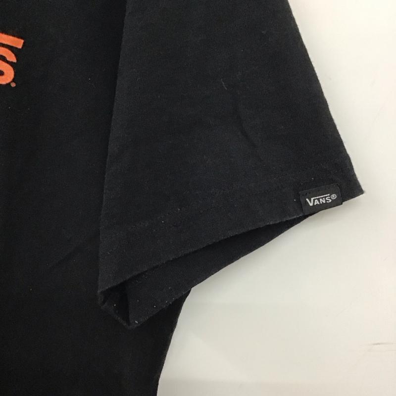 バンズ VANS Tシャツ 半袖 半袖カットソー プリントTシャツ クルーネックカットソー M ロゴ、文字 黒 / ブラック /  メンズ USED 古着 中古 10137838