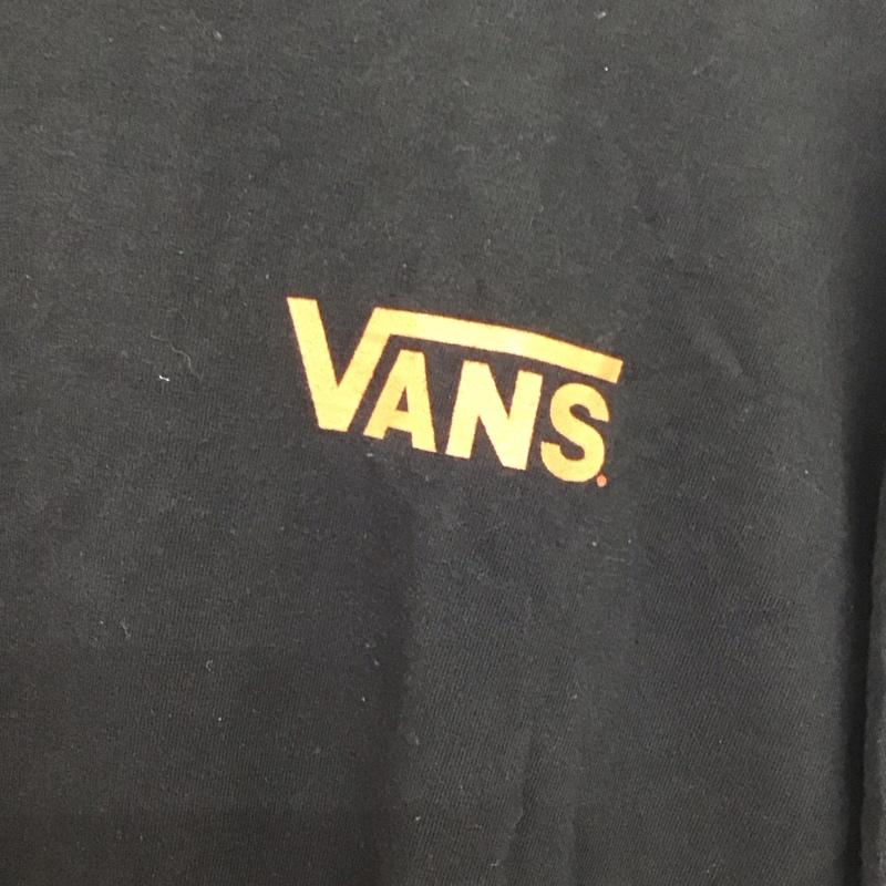 バンズ VANS Tシャツ 半袖 半袖カットソー プリントTシャツ クルーネックカットソー M ロゴ、文字 黒 / ブラック /  メンズ USED 古着 中古 10137838