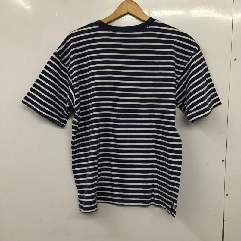 ギャップ GAP Tシャツ 半袖 半袖カットソー プリントTシャツ クルーネックカットソー 90s XL ボーダー柄 白 / ホワイト / X 紺 / ネイビー /  メンズ USED 古着 中古 10137839