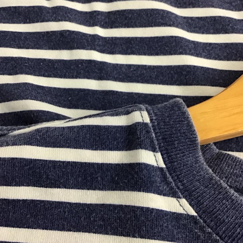ギャップ GAP Tシャツ 半袖 半袖カットソー プリントTシャツ クルーネックカットソー 90s XL ボーダー柄 白 / ホワイト / X 紺 / ネイビー /  メンズ USED 古着 中古 10137839