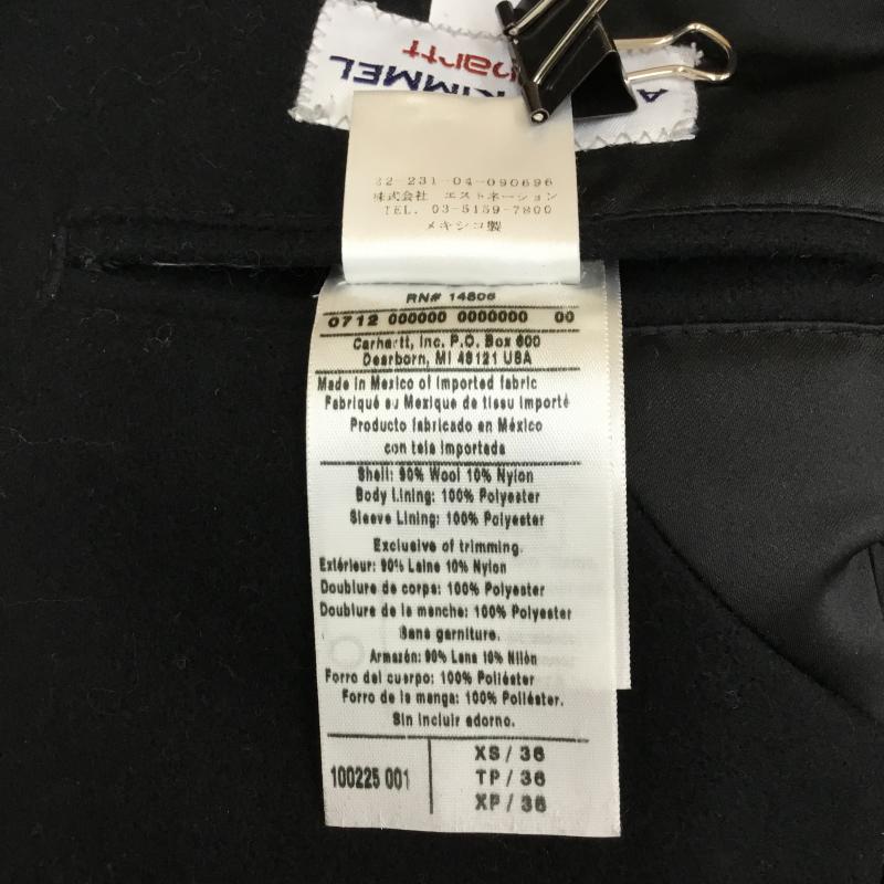 カーハート Carhartt ジャケット、上着 ジャケット、ブレザー ADAM KIMMEL XS 無地 黒 / ブラック /  メンズ USED 古着 中古 10137905