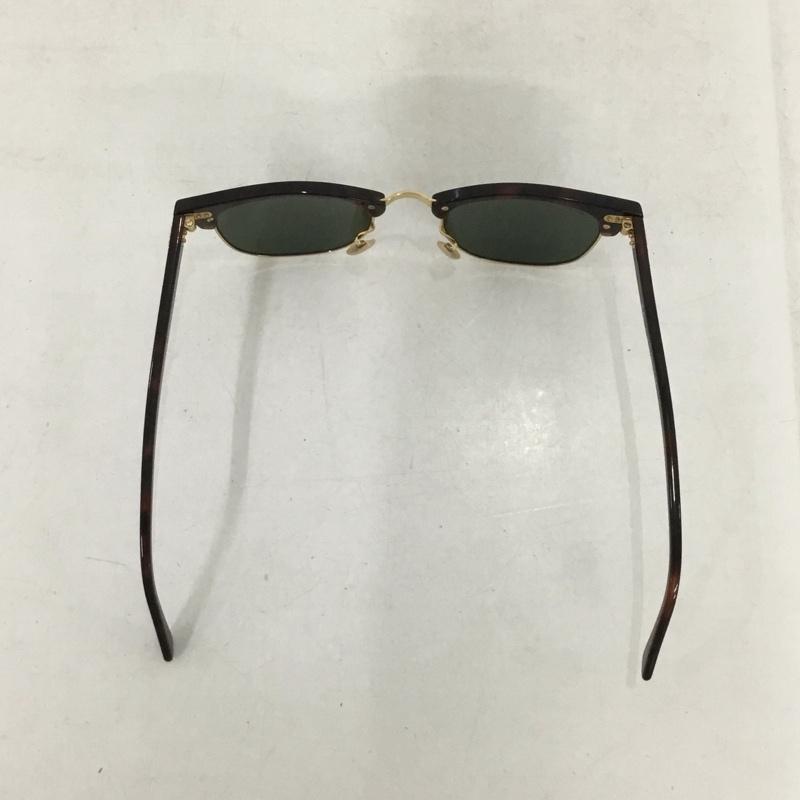 レイバン Ray-Ban めがね・サングラス サングラス RB2156 NEW CLUBMASTER 無地 茶 / ブラウン / X 金 / ゴールド /  メンズ USED 古着 中古 10137932