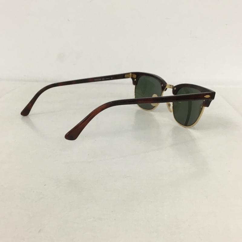 レイバン Ray-Ban めがね・サングラス サングラス RB2156 NEW CLUBMASTER 無地 茶 / ブラウン / X 金 / ゴールド /  メンズ USED 古着 中古 10137932
