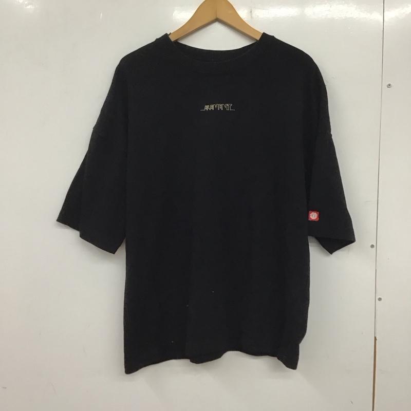 エレメント ELEMENT Tシャツ 半袖 半袖カットソー プリントTシャツ クルーネックカットソー L ロゴ、文字 黒 / ブラック /  メンズ USED 古着 中古 10137954