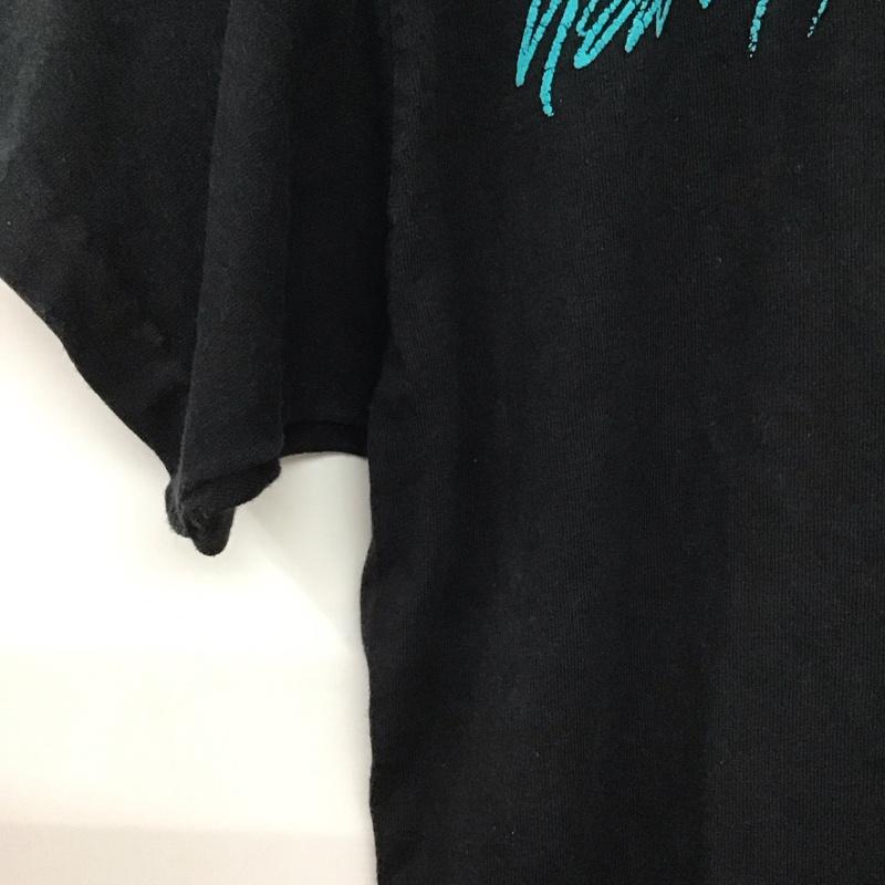 フルーツオブザルーム FRUIT OF THE LOOM Tシャツ 半袖 半袖カットソー プリントTシャツ クルーネックカットソー L プリント 黒 / ブラック /  メンズ USED 古着 中古 10137956