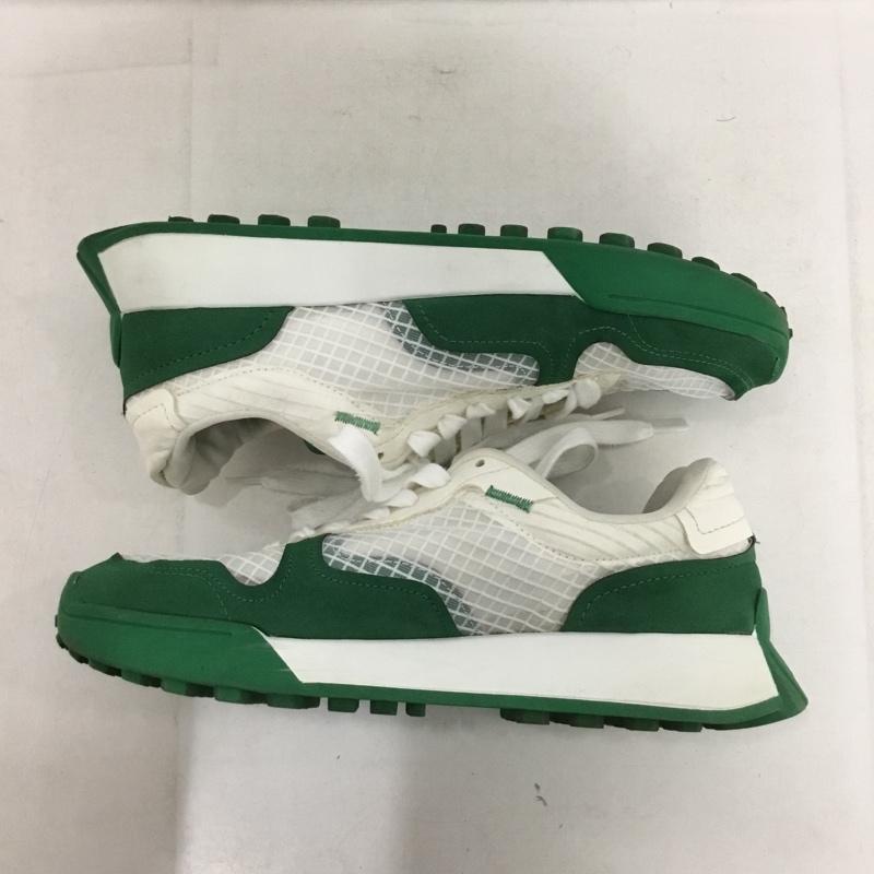 ザラ ZARA スニーカー スニーカー 3400 810 030 メッシュ シースルー EU38 無地 白 / ホワイト / X 緑 / グリーン /  レディース USED 古着 中古 10138001