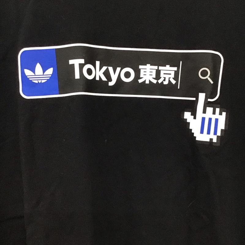 アディダス adidas Tシャツ 半袖 gn2715 東京KCTシャツ 半袖カットソー プリントTシャツ クルーネックカットソー M プリント 黒 / ブラック /  メンズ USED 古着 中古 10138088
