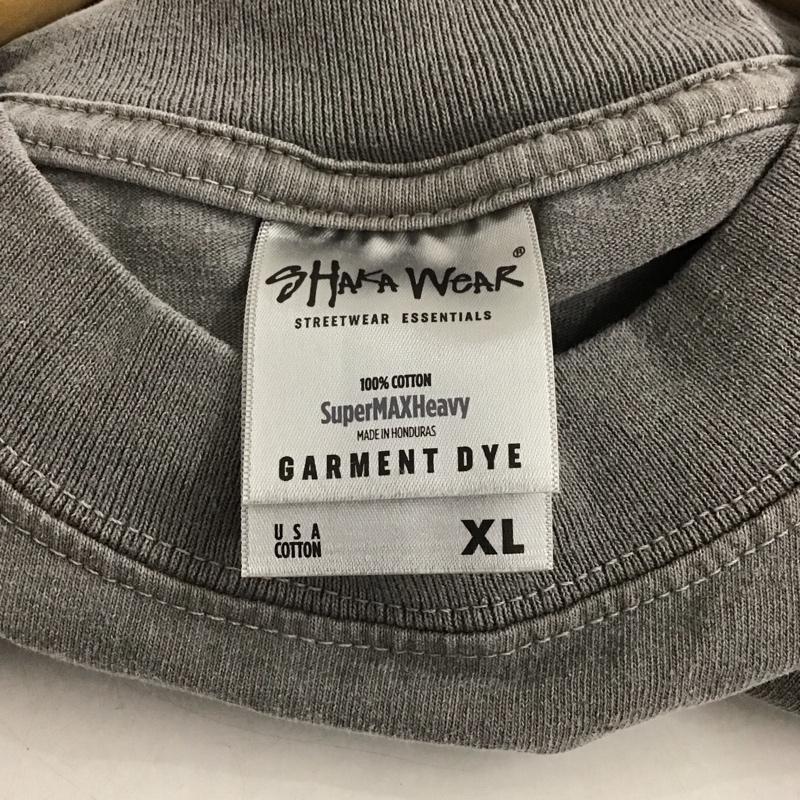 シャカウエア Shaka wear Tシャツ 半袖 半袖カットソー 無地Tシャツ クルーネックカットソー XL 無地 灰 / グレー /  メンズ USED 古着 中古 10138099