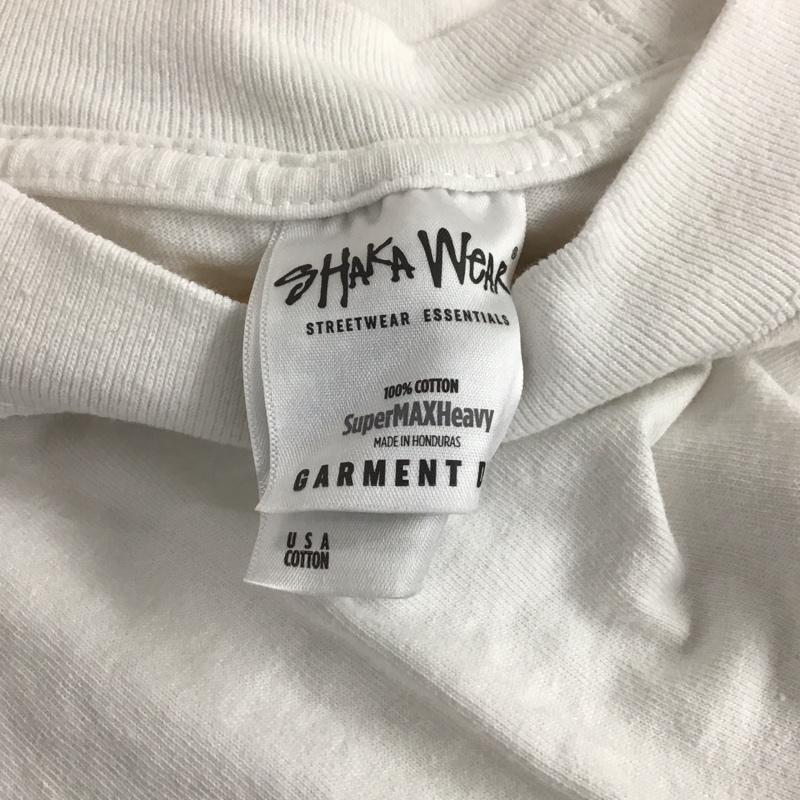 シャカウエア Shaka wear Tシャツ 半袖 半袖カットソー 無地Tシャツ クルーネックカットソー XL 無地 白 / ホワイト /  メンズ USED 古着 中古 10138101
