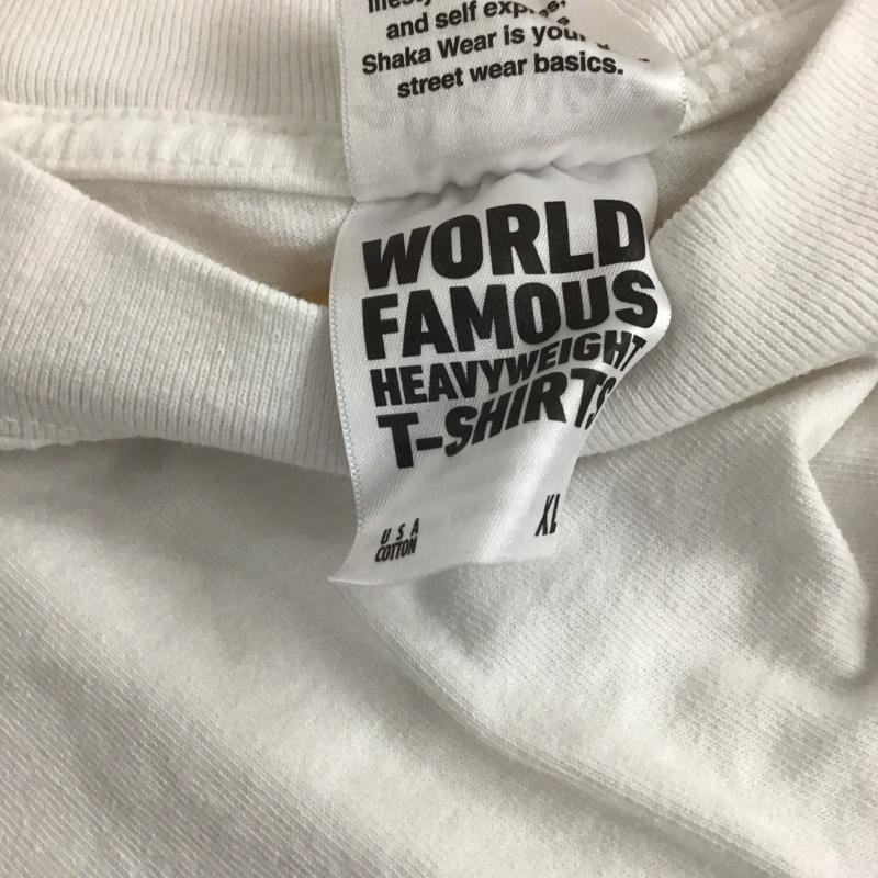 シャカウエア Shaka wear Tシャツ 半袖 半袖カットソー 無地Tシャツ クルーネックカットソー XL 無地 白 / ホワイト /  メンズ USED 古着 中古 10138101