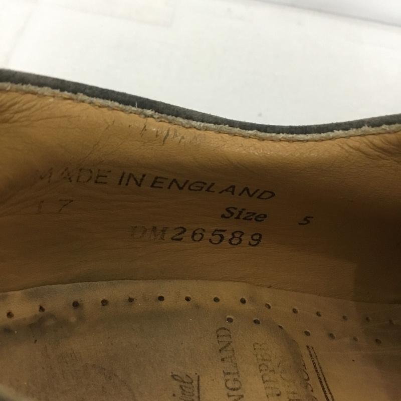 ドクターマーチン Dr.Martens 革靴 革靴 DM26589 4ホール イングランド製 英国製 無地 黒 / ブラック /  レディース USED 古着 中古 10138102