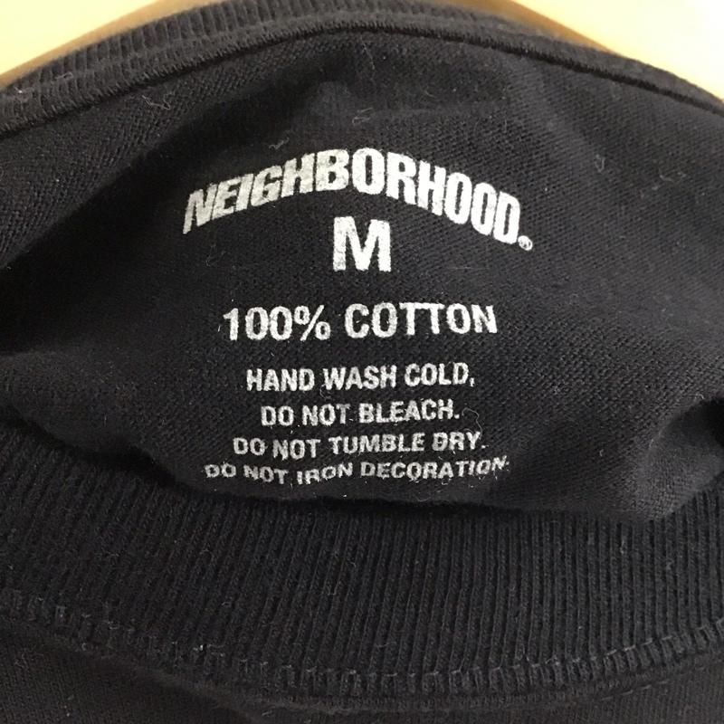 ネイバーフッド NEIGHBORHOOD Tシャツ 半袖 半袖カットソー 無地Tシャツ クルーネックカットソー M ロゴ、文字 黒 / ブラック /  メンズ USED 古着 中古 10138135