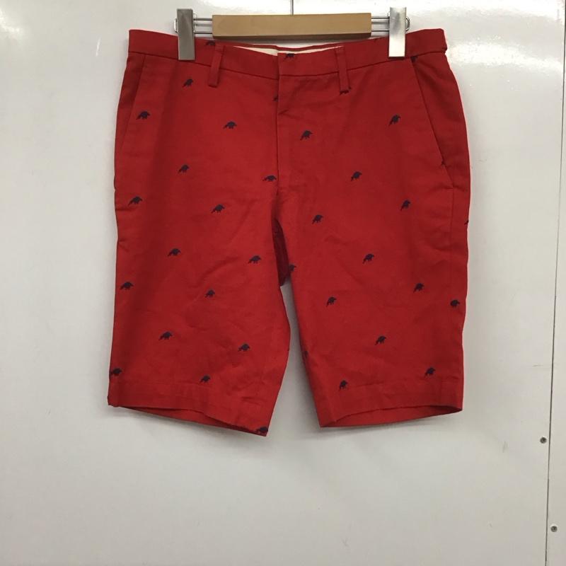 ポールスミス Paul Smith パンツ ショートパンツ ハーフパンツ ショートパンツ カジュアルパンツ M ロゴ、文字 赤 / レッド /  メンズ USED 古着 中古 10138171