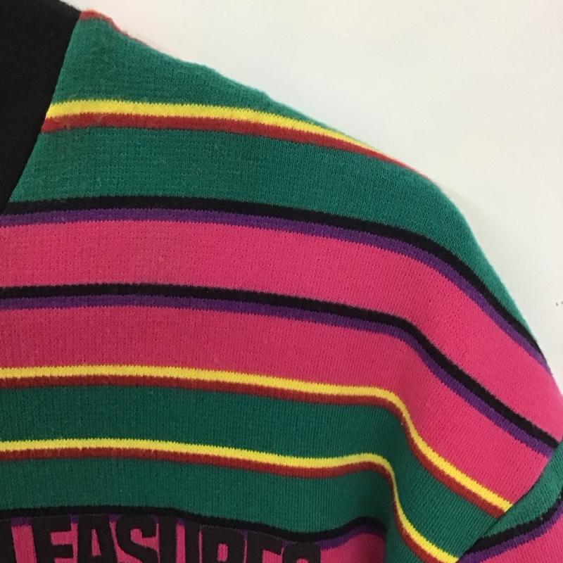 プレジャー PLEASURES Tシャツ 半袖 半袖カットソー プリントTシャツ クルーネックカットソー L ロゴ、文字 マルチカラー / マルチカラー /  メンズ USED 古着 中古 10138211