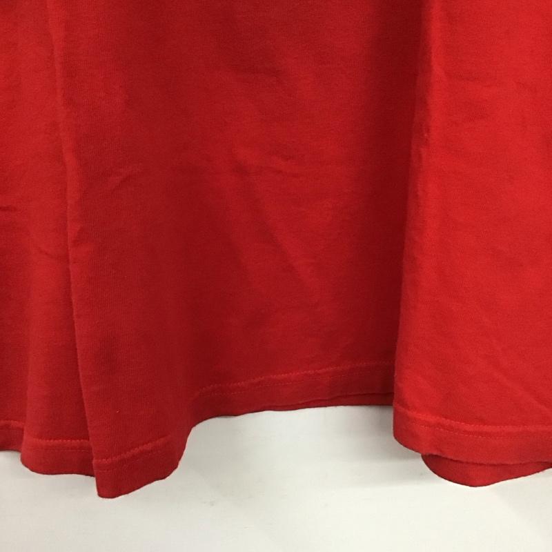コンバース CONVERSE Tシャツ 半袖 半袖カットソー プリントTシャツ クルーネックカットソー L ロゴ、文字 赤 / レッド /  メンズ USED 古着 中古 10138221