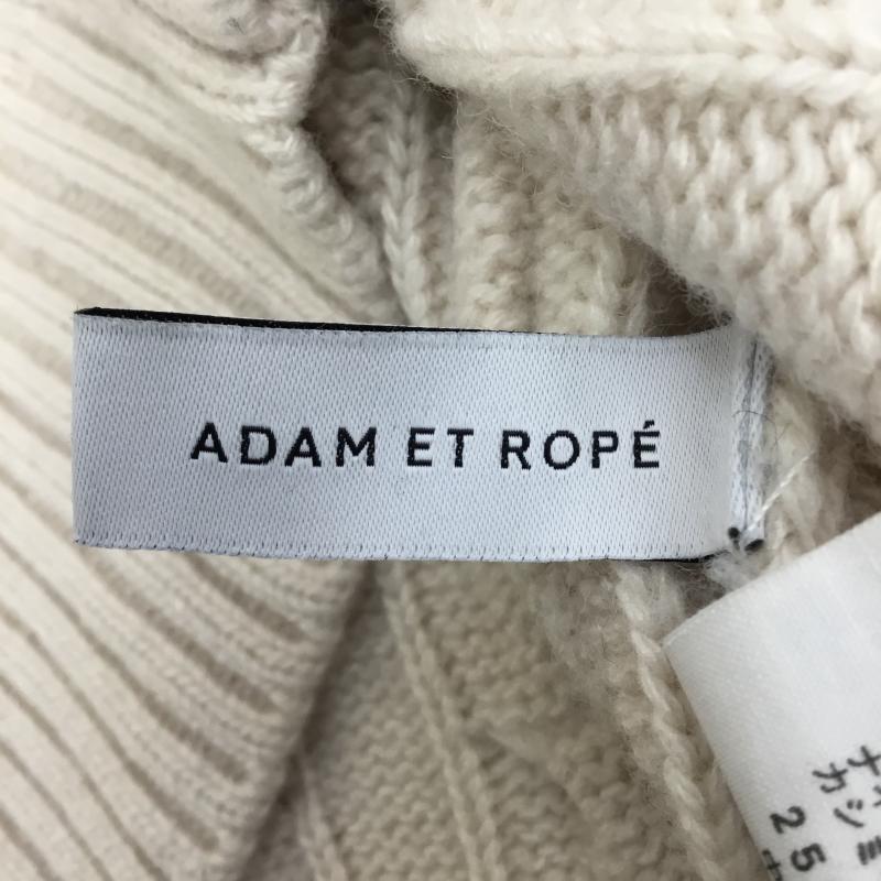 アダムエロペ ADAM ET ROPE  ニット、セーター 長袖 FREE  白 / ホワイト /  レディース USED 古着 中古 10138247