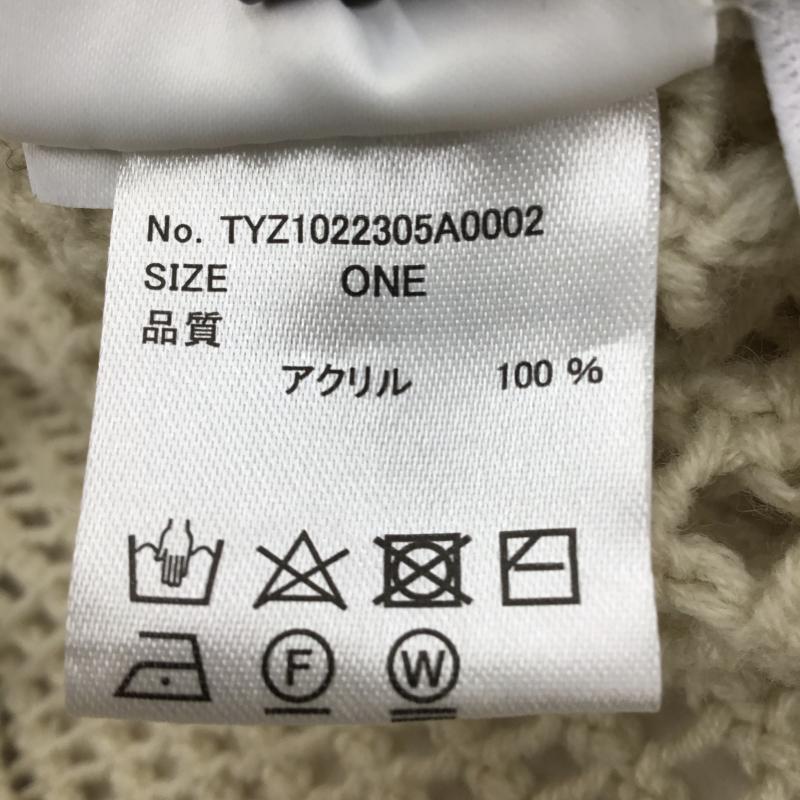 チャオパニックティピー CIAOPANIC TYPY カーディガン 長袖 FREE 無地 アイボリー / アイボリー /  レディース USED 古着 中古 10138260