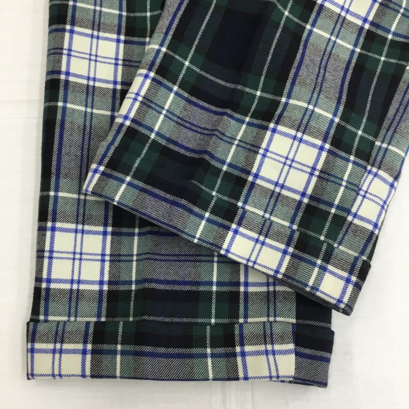 マカフィー MACPHEE パンツ スラックス 40 チェック 青 / ブルー / X 緑 / グリーン /  レディース USED 古着 中古 10138290