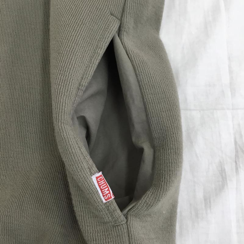 チャムス CHUMS パーカー 長袖 CH01-2297 Torrey Hooded Pullover L 無地 グレージュ / グレージュ /  メンズ USED 古着 中古 10138297