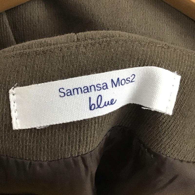 サマンサモスモスブルー Samansa Mos2 blue ワンピース・ドレス・オールインワン ワンピース・ドレス・オールインワン ノースリーブロングワンピース バックスリット FREE 無地 茶 / ブラウン /  レディース USED 古着 中古 10138305