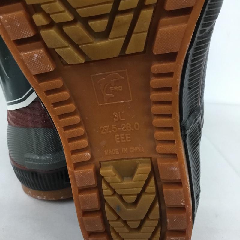 古着 USED 作業靴 作業靴 カルサーエース 安全長靴 福山ゴム 3L 作業用長靴 3L ロゴ、文字 黒 / ブラック /  メンズ USED 古着 中古 10138311