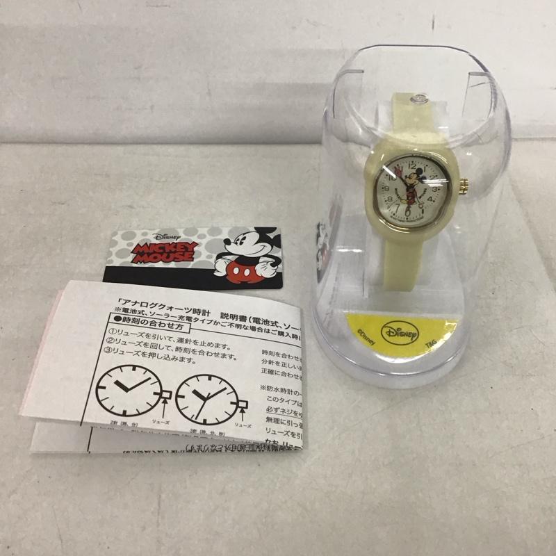 ディズニー Disney 腕時計 アナログ（クォーツ式） DisneyMickey Watch 無地 X キャラクター アイボリー / アイボリー /  レディース USED 古着 中古 10138321