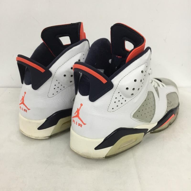 ナイキ NIKE スニーカー スニーカー 384664-104 AIR JORDAN 6 RETRO 27.5cm 27.5cm ロゴ、文字 白 / ホワイト / X 紺 / ネイビー / X 灰 / グレー / X 赤 / レッド /  メンズ USED 古着 中古 10138325