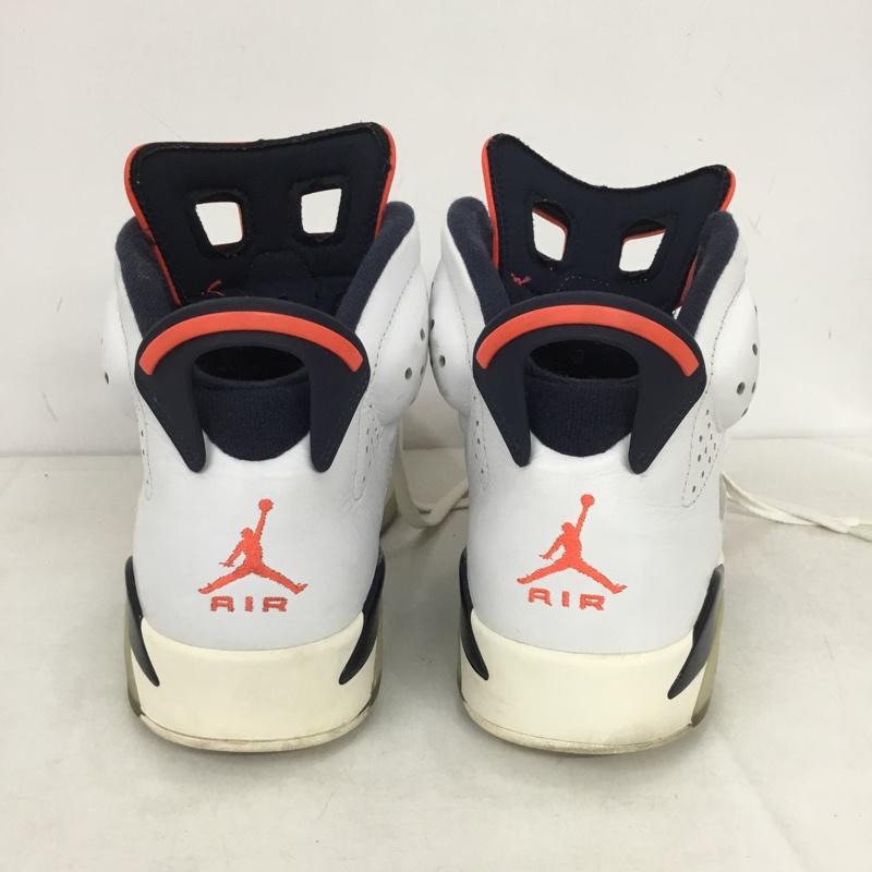 ナイキ NIKE スニーカー スニーカー 384664-104 AIR JORDAN 6 RETRO 27.5cm 27.5cm ロゴ、文字 白 / ホワイト / X 紺 / ネイビー / X 灰 / グレー / X 赤 / レッド /  メンズ USED 古着 中古 10138325