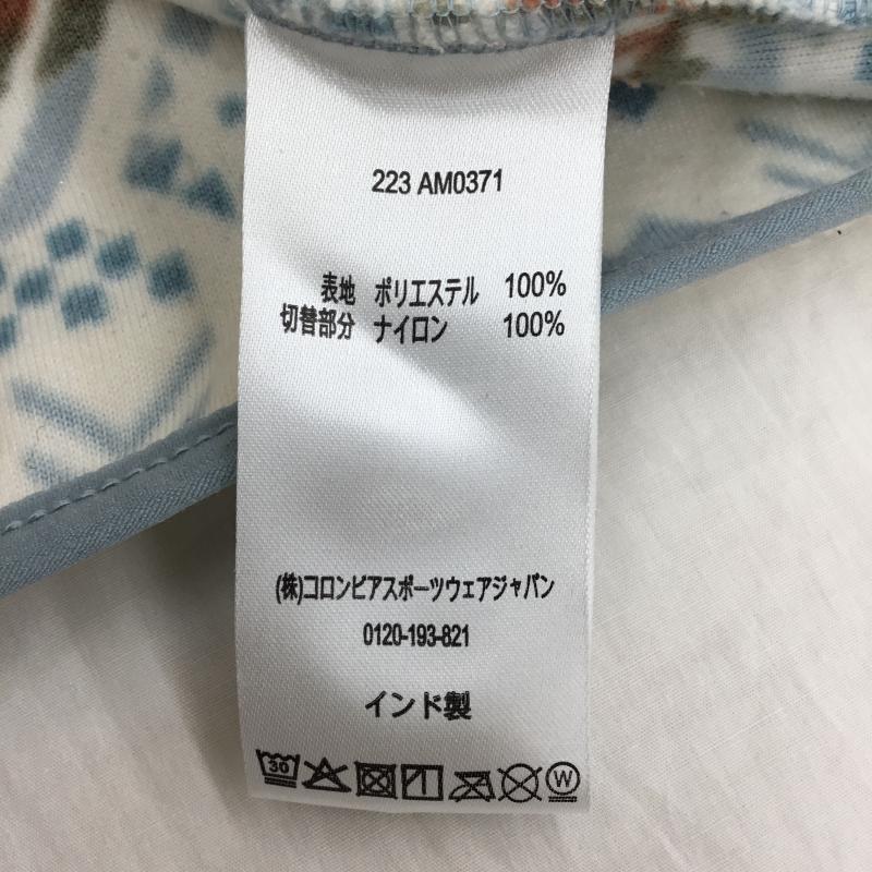 コロンビア Columbia ジャケット、上着 ジャケット、ブレザー AM0371 リースジャケット ヘルベチアハーフスナップフリース M 総柄 白 / ホワイト / X 水色 / ライトブルー / X カーキ / カーキ /  メンズ USED 古着 中古 10138368