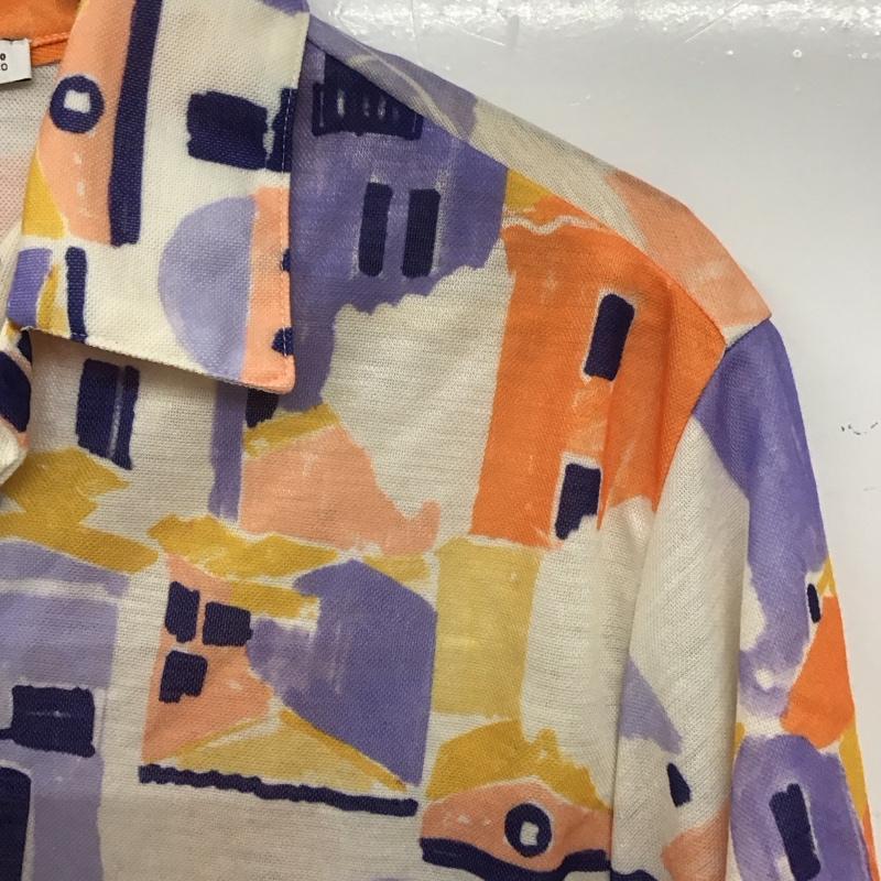 ザラ ZARA シャツ、ブラウス 半袖 半袖シャツ プリントシャツ カジュアルシャツ M プリント マルチカラー / マルチカラー /  メンズ USED 古着 中古 10138453