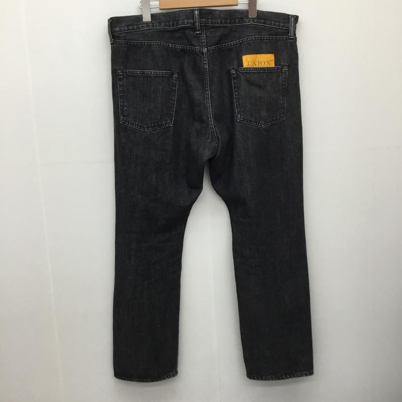 ユニオン UNION パンツ デニム、ジーンズ XL 無地 黒 / ブラック /  メンズ USED 古着 中古 10138455