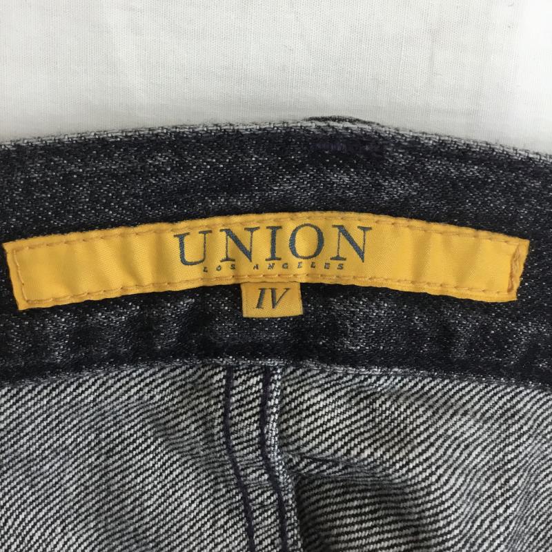 ユニオン UNION パンツ デニム、ジーンズ XL 無地 黒 / ブラック /  メンズ USED 古着 中古 10138455