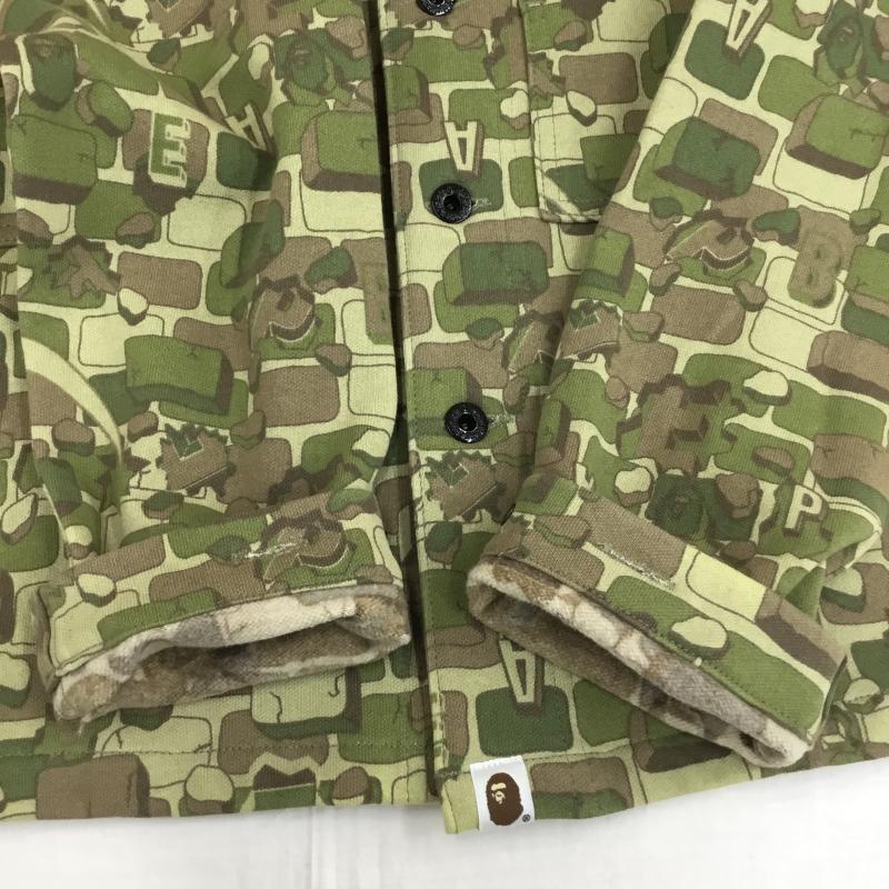 アベイシングエイプ A BATHING APE ジャケット、上着 ジャケット、ブレザー 001SH0101030X M カモフラージュ柄・迷彩 緑 / グリーン /  メンズ USED 古着 中古 10138465