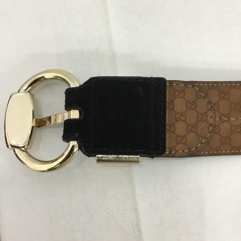 グッチ GUCCI ベルト・バックル ベルト 181465 1766 ロゴ、文字 黒 / ブラック /  レディース USED 古着 中古 10138491