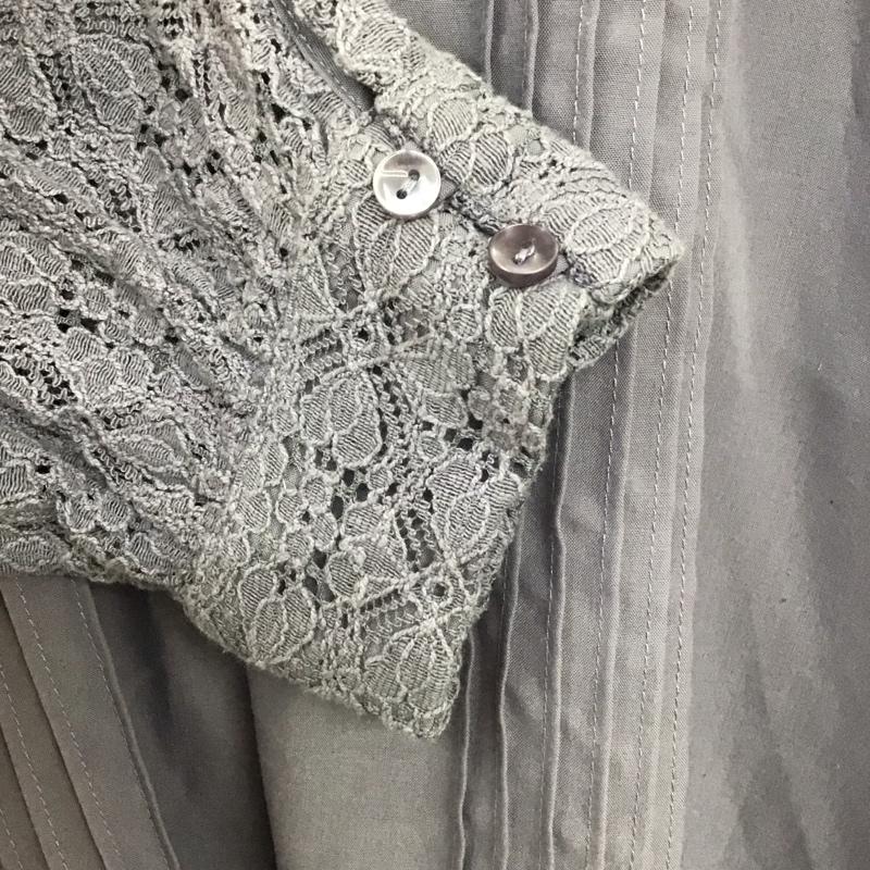 ロペピクニック ROPE  PICNIC シャツ、ブラウス 七分袖 GDH-12130-A 2WAY 刺繍レース 7分袖ブラウス 38 無地 紫 / パープル /  レディース USED 古着 中古 10138510