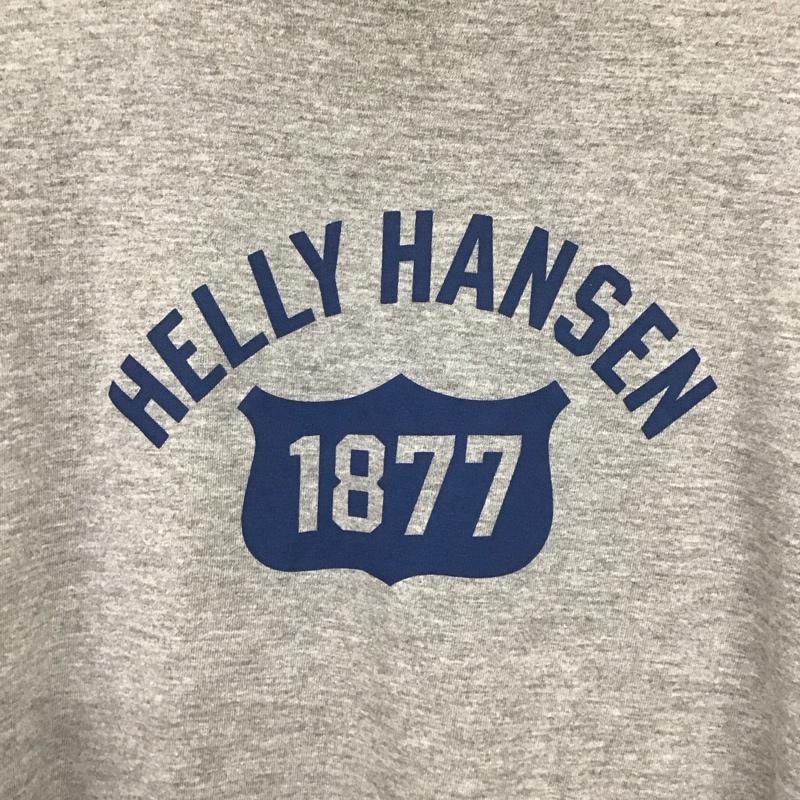 ヘリーハンセン HELLY HANSEN Tシャツ 半袖 半袖カットソー プリントTシャツ クルーネックカットソー XL プリント 灰 / グレー /  メンズ USED 古着 中古 10138578