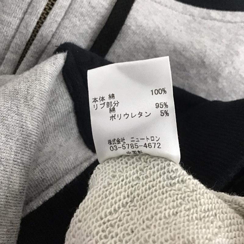 パウン PAWN パーカー 長袖 長袖パーカー ジップアップパーカー スウェット M プリント 灰 / グレー /  メンズ USED 古着 中古 10138593