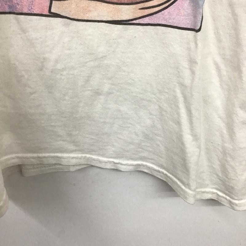 古着 USED Tシャツ 半袖 半袖カットソー プリントTシャツ クルーネックカットソー 古着 L プリント 白 / ホワイト /  メンズ USED 古着 中古 10138625