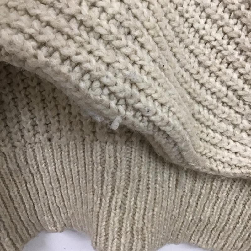 ザラ ZARA ニット、セーター 長袖 6771 145 712 タートルネック M 無地 アイボリー / アイボリー /  レディース USED 古着 中古 10138626
